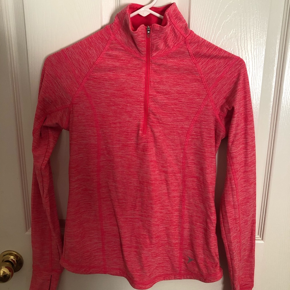 ON Pink Quarter Zip Up w Thumbholes